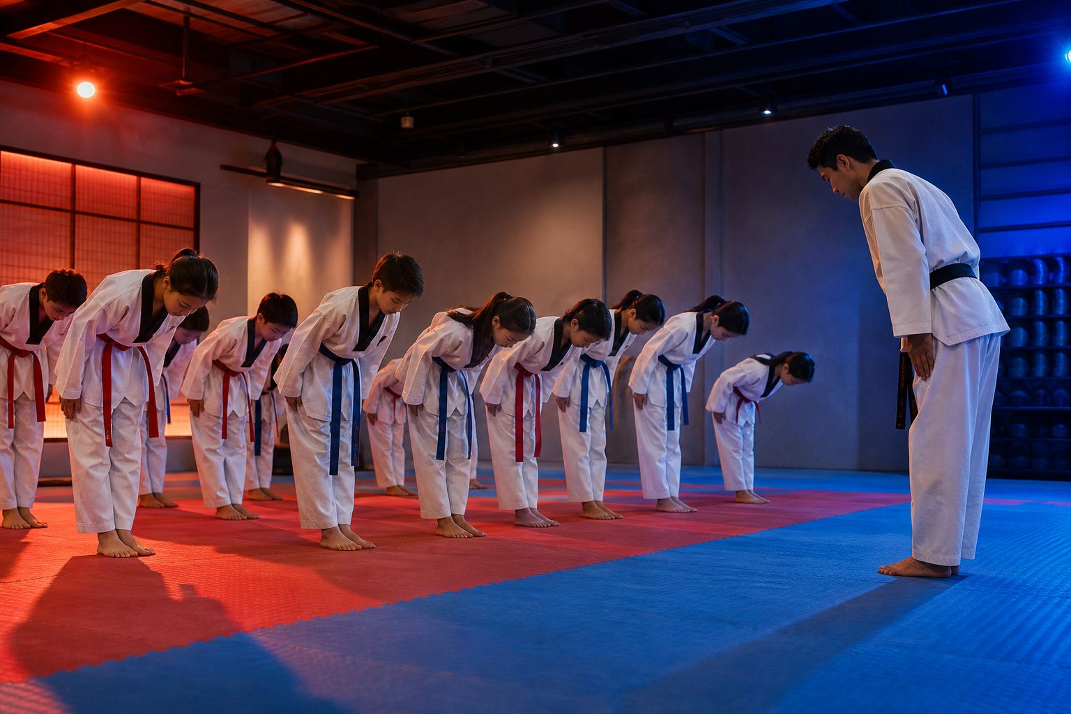 Entrenamiento en Avilés Taekwondo La Paz